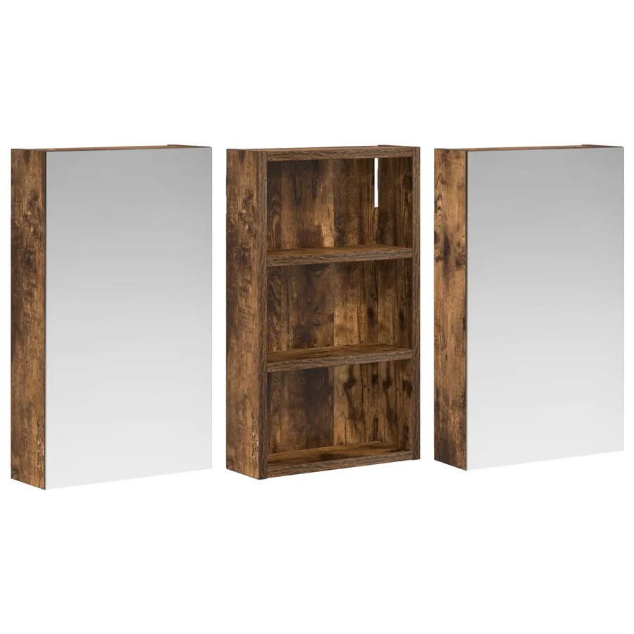 Ensemble de Meubles de Salle de Bain 3 pcs 90 x 10,5 x 50 cm - 5