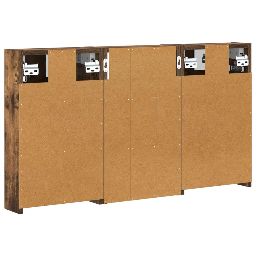 Ensemble de Meubles de Salle de Bain 3 pcs 90 x 10,5 x 50 cm - 9