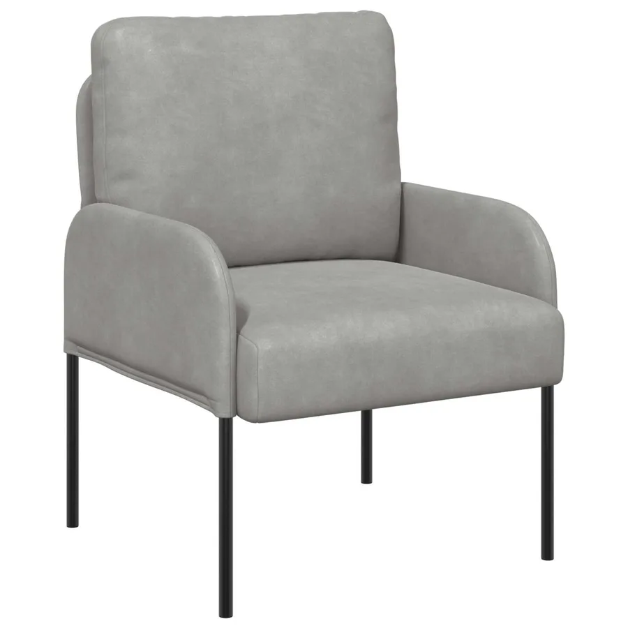 Ensembles de canapés 3 pcs Gris clair 115 x 56 x 80 cm - 4