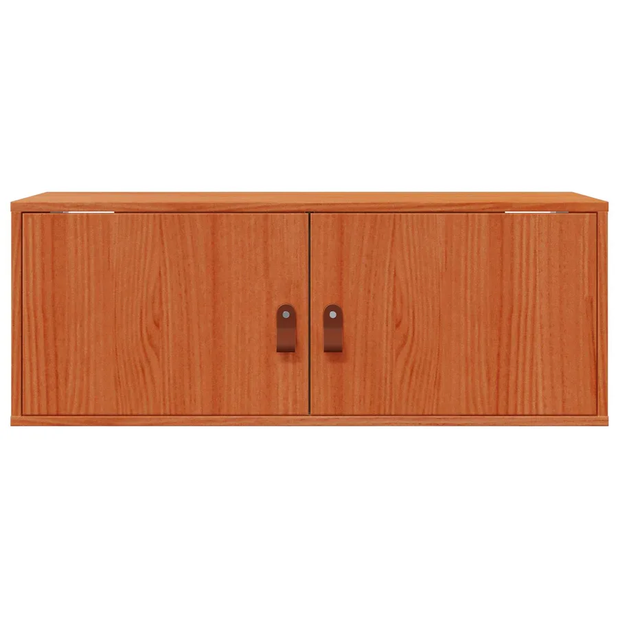 Meuble mural avec étagère 2 pcs Cire marron 80 x 30 x 30 cm - 7