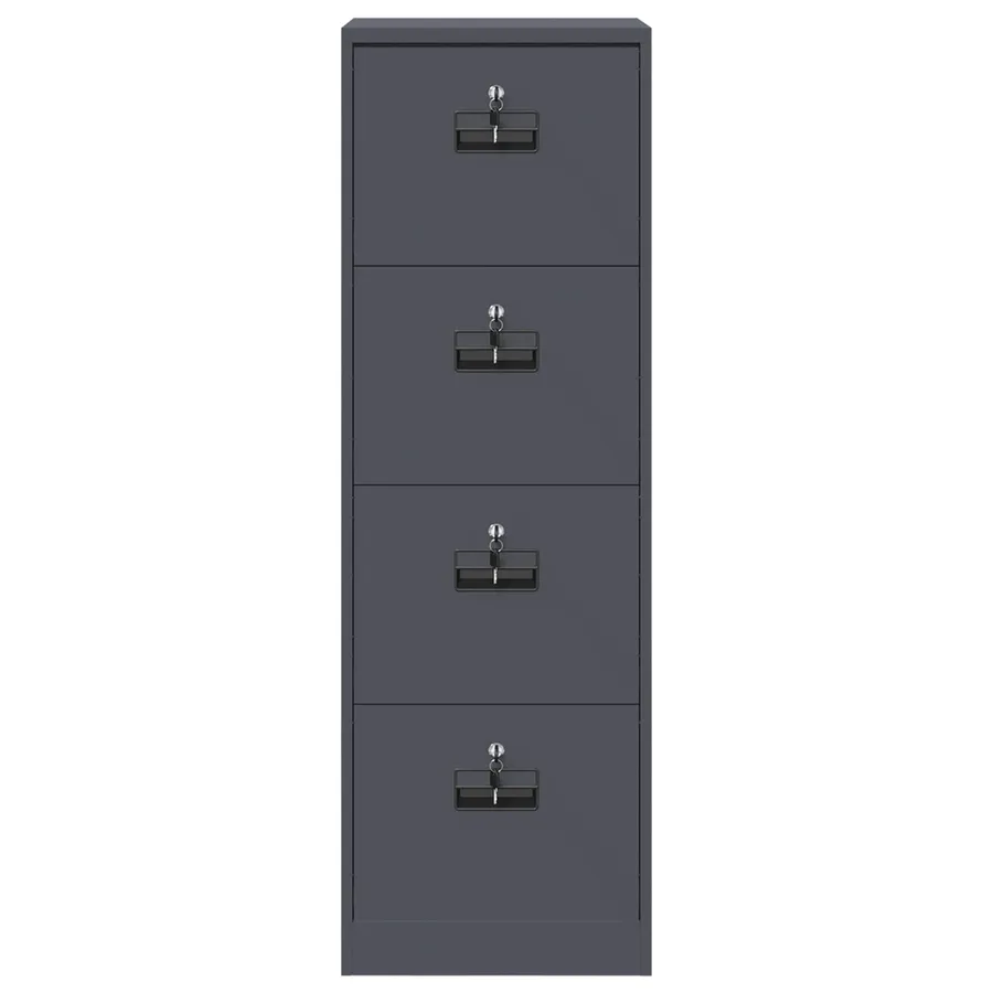 Cabinet de Dossier avec tiroir Anthracite 45,5 x 42 x 139 cm - 7