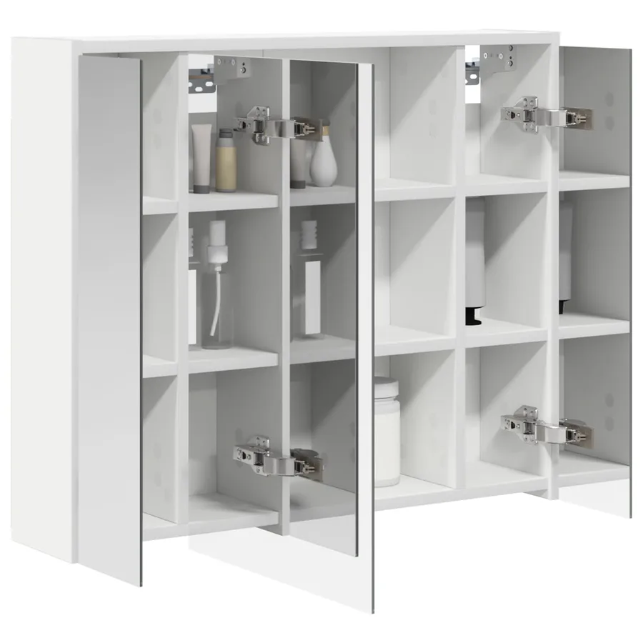 Armoire Miroir de Salle de Bain Blanc 73,5 x 16 x 62,5 cm - 3