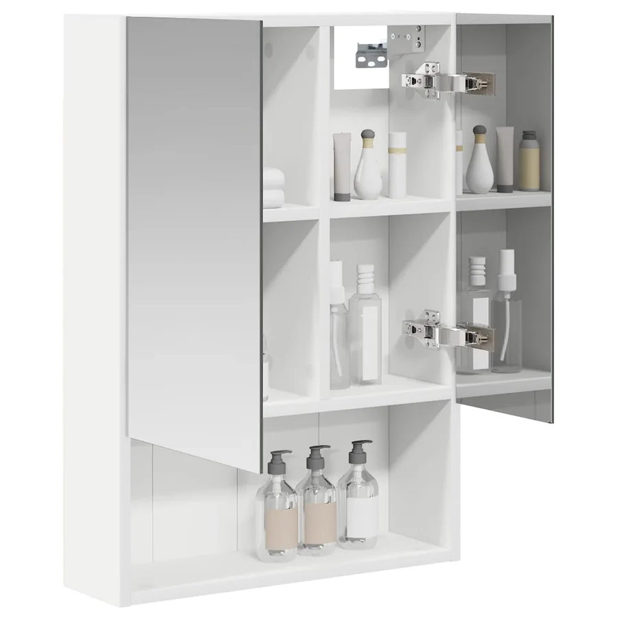 Armoire Miroir de Salle de Bain Blanc 50 x 14,5 x 70 cm - 3