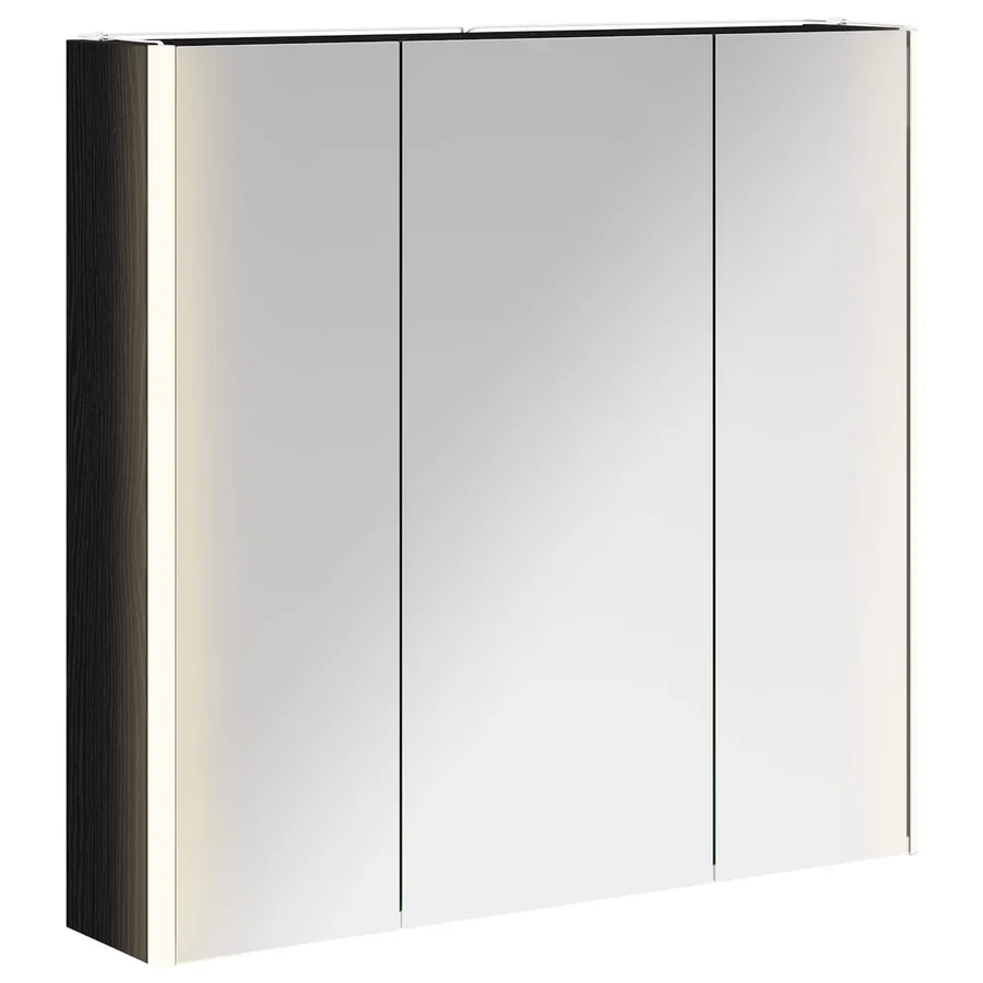 Armoire Miroir de Salle de Bain Chêne noir 73.5 x 15.5 x 70 cm - 2