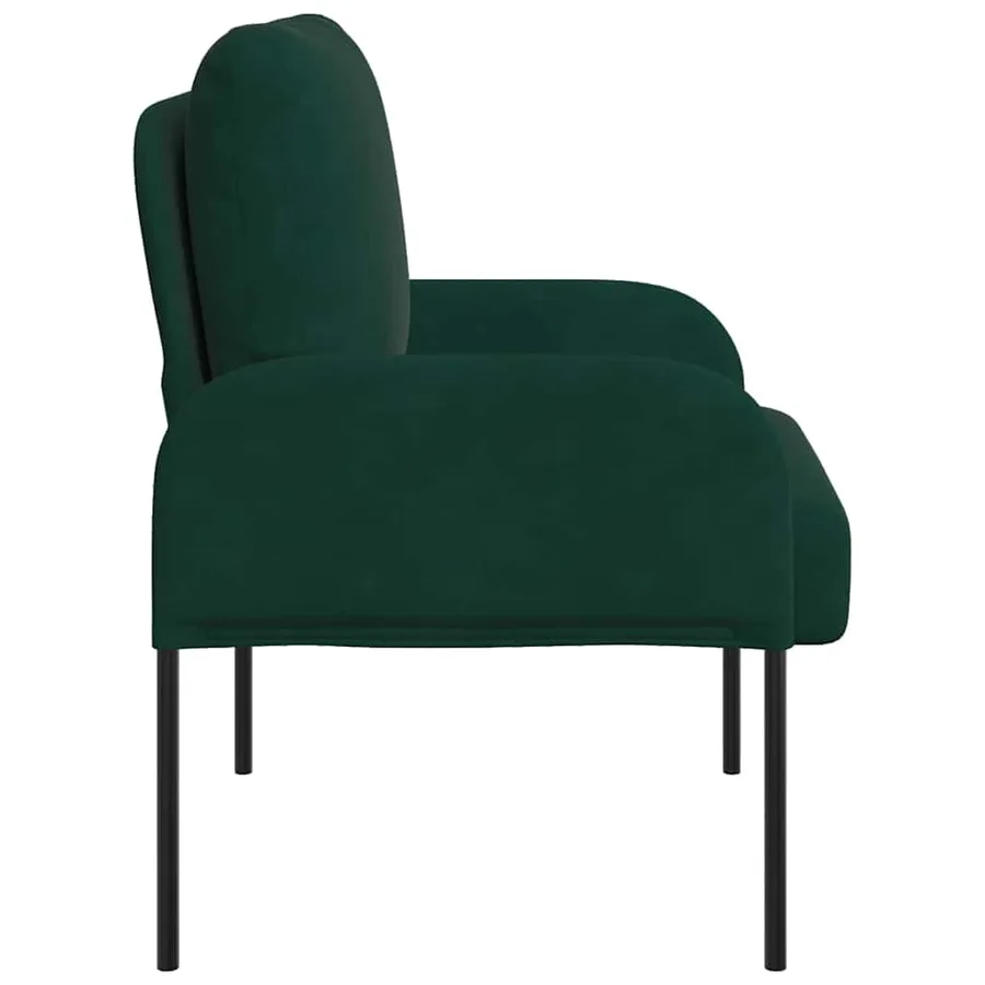 Canapés avec coussin 55cm Vert foncé Contreplaqué - 5