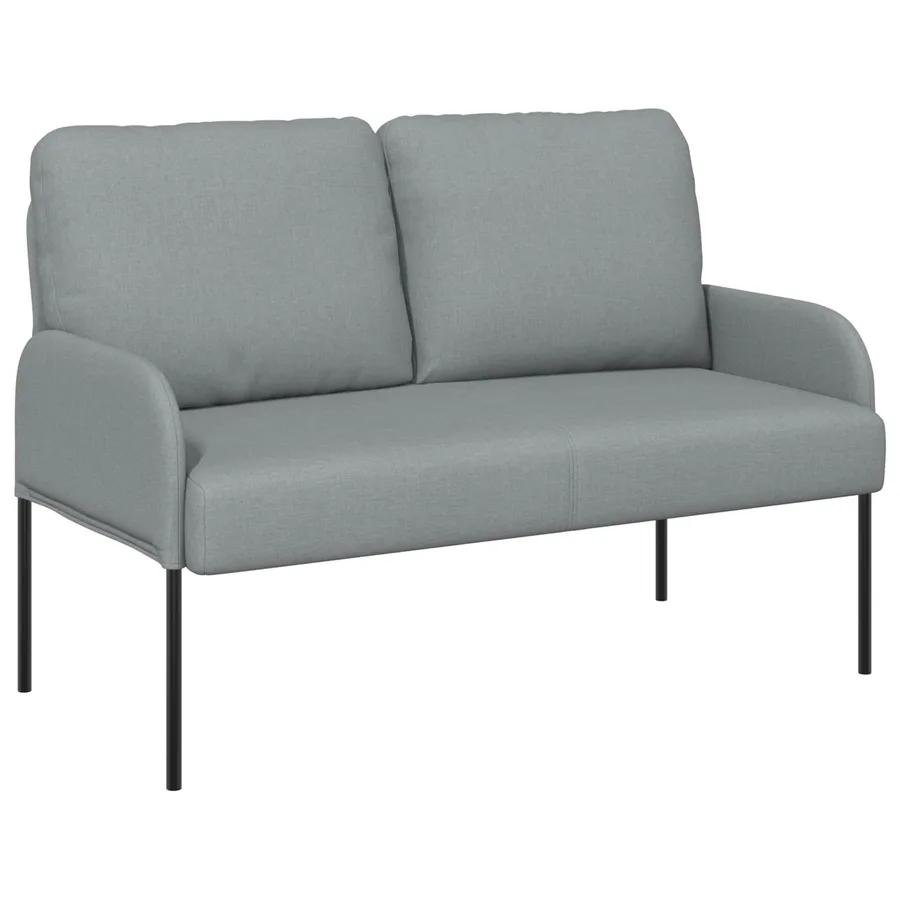 Ensembles de canapés 3 pcs Gris clair 115 x 56 x 80 cm - 5