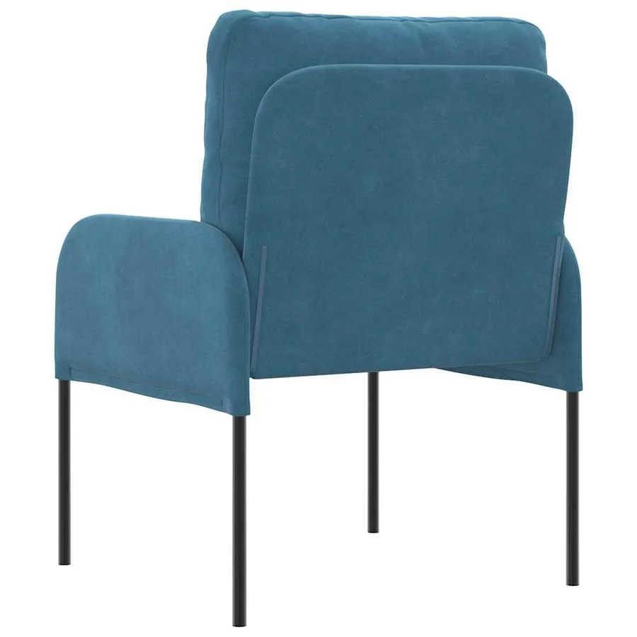 Canapés avec coussin 55cm Bleu Contreplaqué - 6
