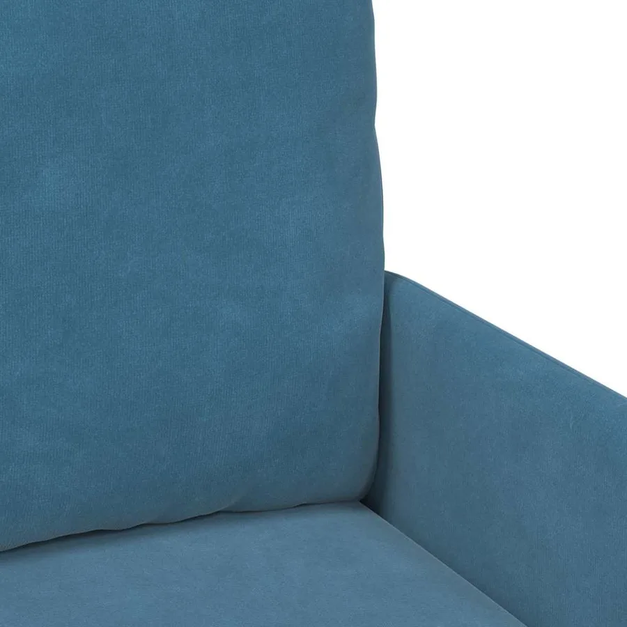 Canapés avec coussin 55cm Bleu Contreplaqué - 7