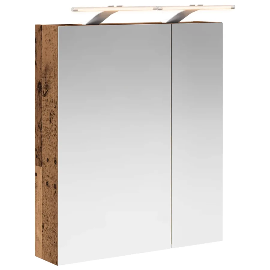 Armoire Miroir de Salle de Bain Bois ancien 60 x 14,5 x 70 cm - 2