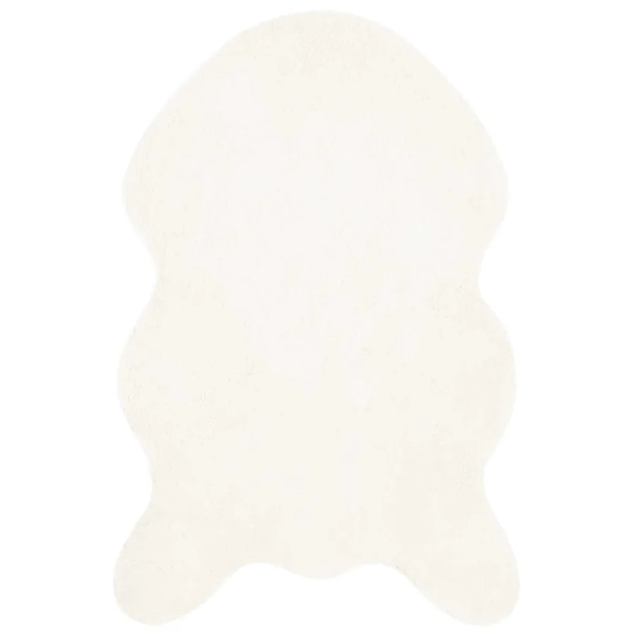 Tapis antidérapant en fausse de lapin OLITE Crème 60 x 90 cm - 2