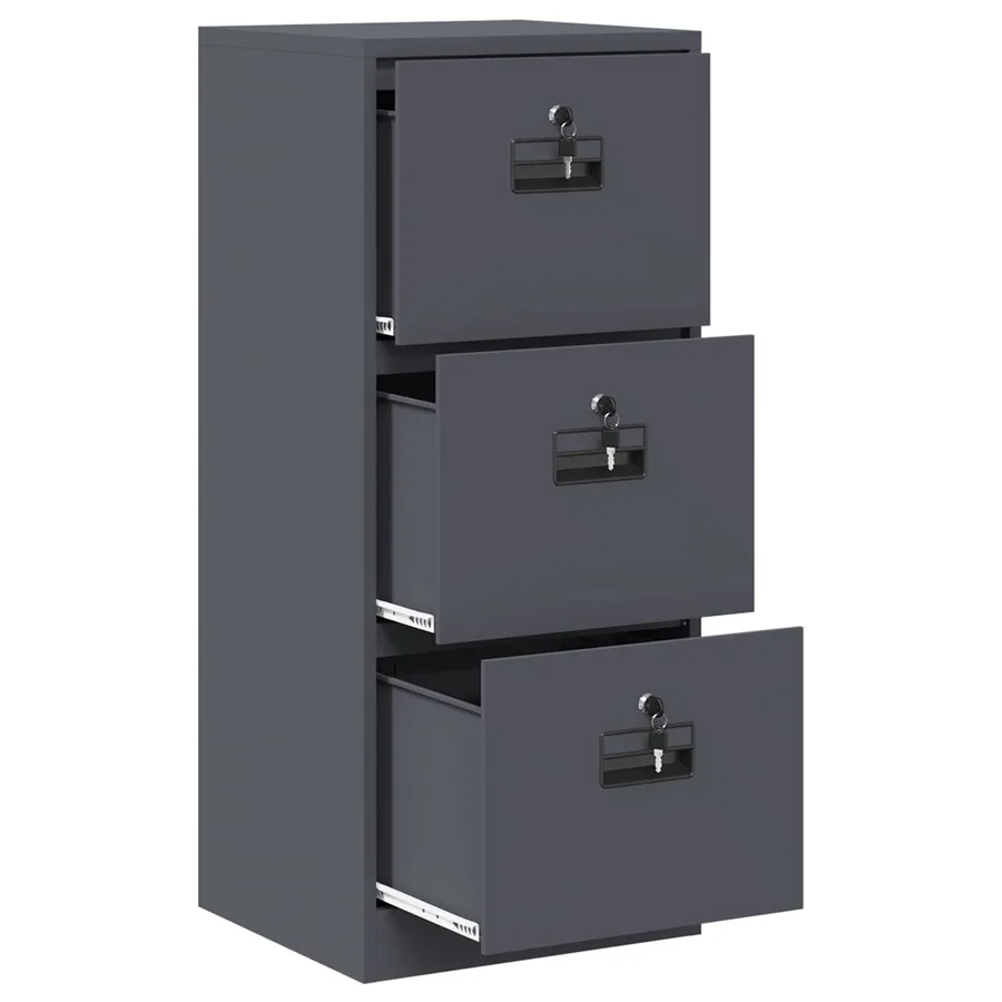 Cabinet de Dossier avec tiroir Anthracite 45,5 x 42 x 106,5 cm - 6