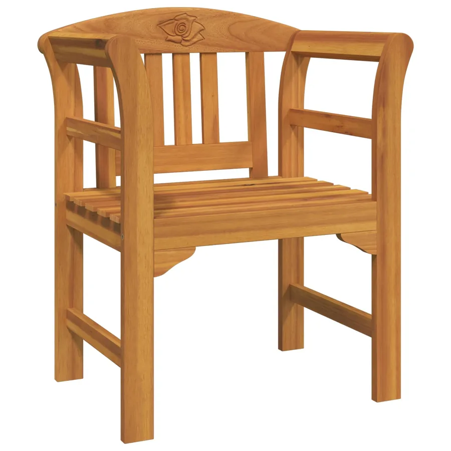 Ensemble de salon Rose de jardin 3 pcs Bois d'Acacia Massif - 5