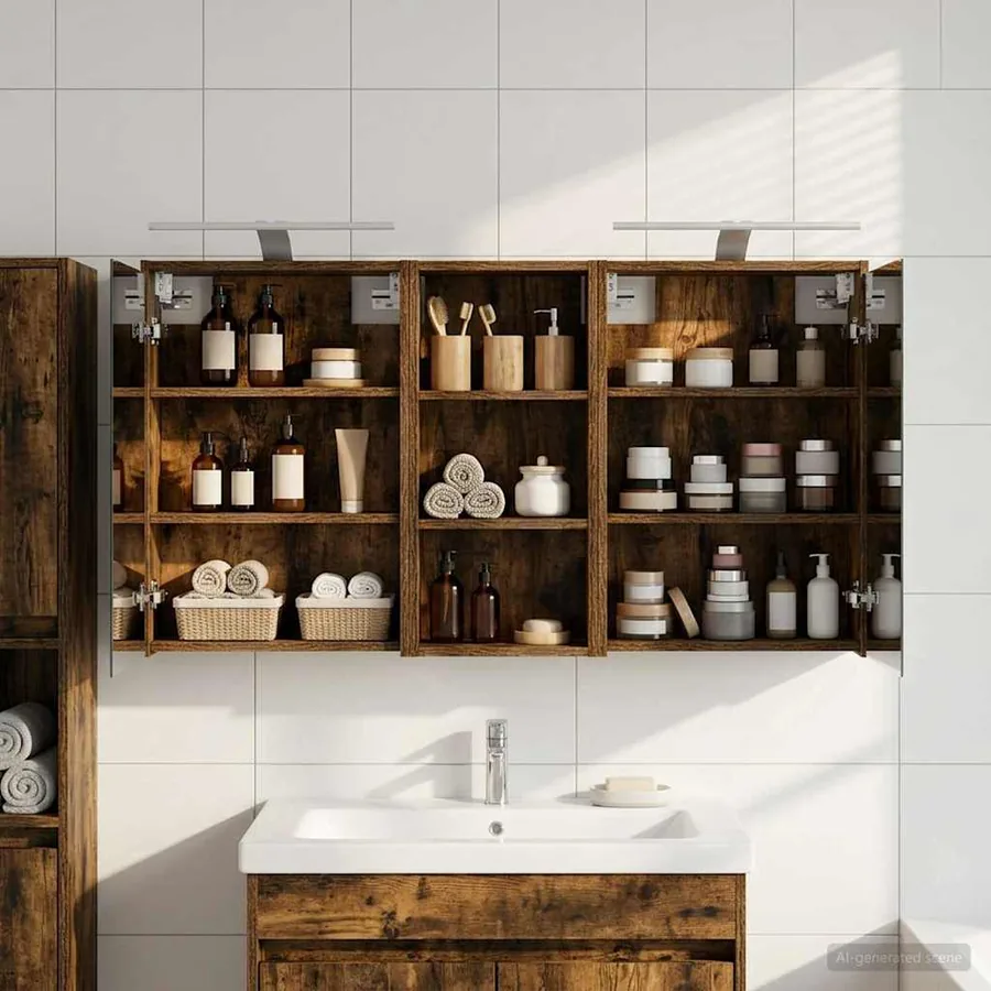 Ensemble de Meubles de Salle de Bain 3 pcs 116 x 16 x 62,5 cm