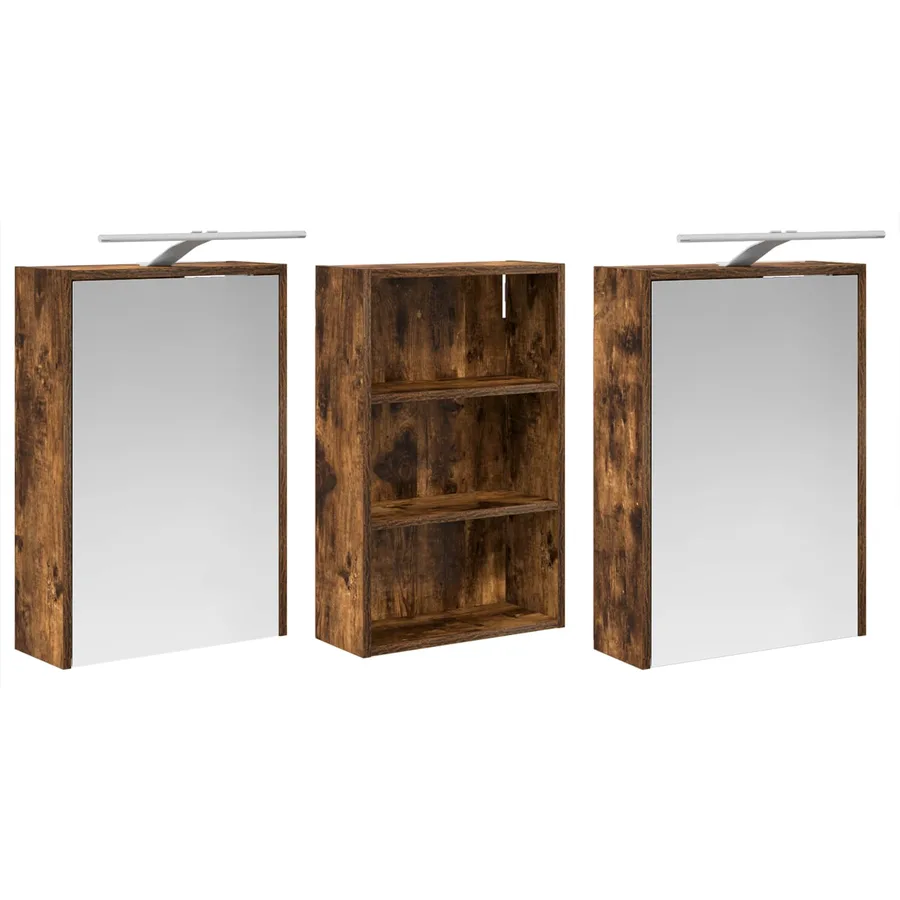 Ensemble de Meubles de Salle de Bain 3 pcs 126 x 16 x 62.5 cm - 5