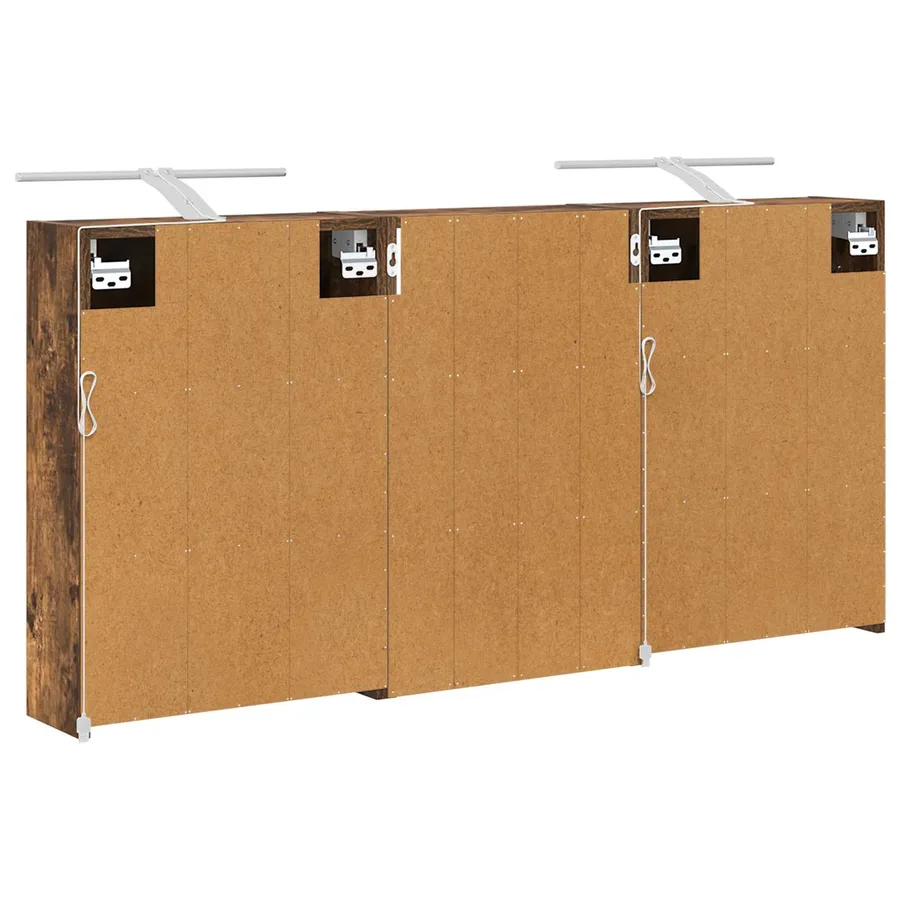 Ensemble de Meubles de Salle de Bain 3 pcs 126 x 16 x 62.5 cm - 9