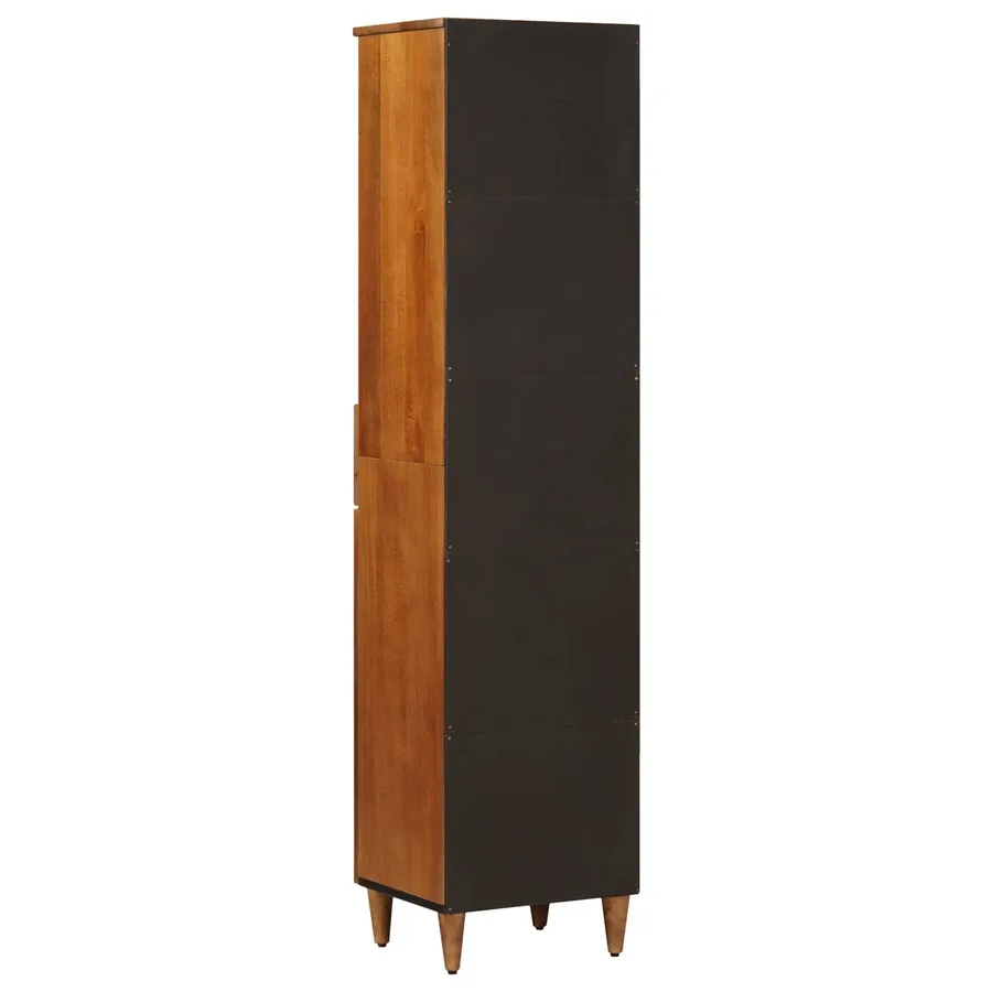 Armoire de salle de bain avec tiroir Noyer 38 x 33 x 160 cm - 6