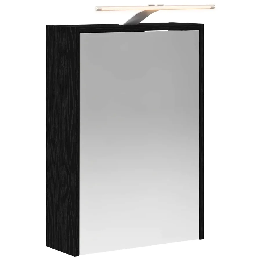 Armoire Miroir de Salle de Bain Chêne noir 43 x 16 x 62.5 cm - 2