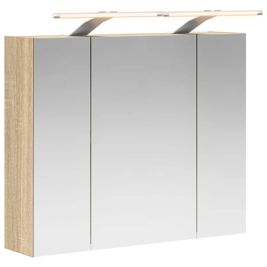 Armoire Miroir de Salle de Bain Chêne Sonoma 60 x 14,5 x 50 cm - 2