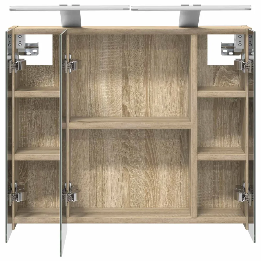 Armoire Miroir de Salle de Bain Chêne Sonoma 60 x 14,5 x 50 cm - 7