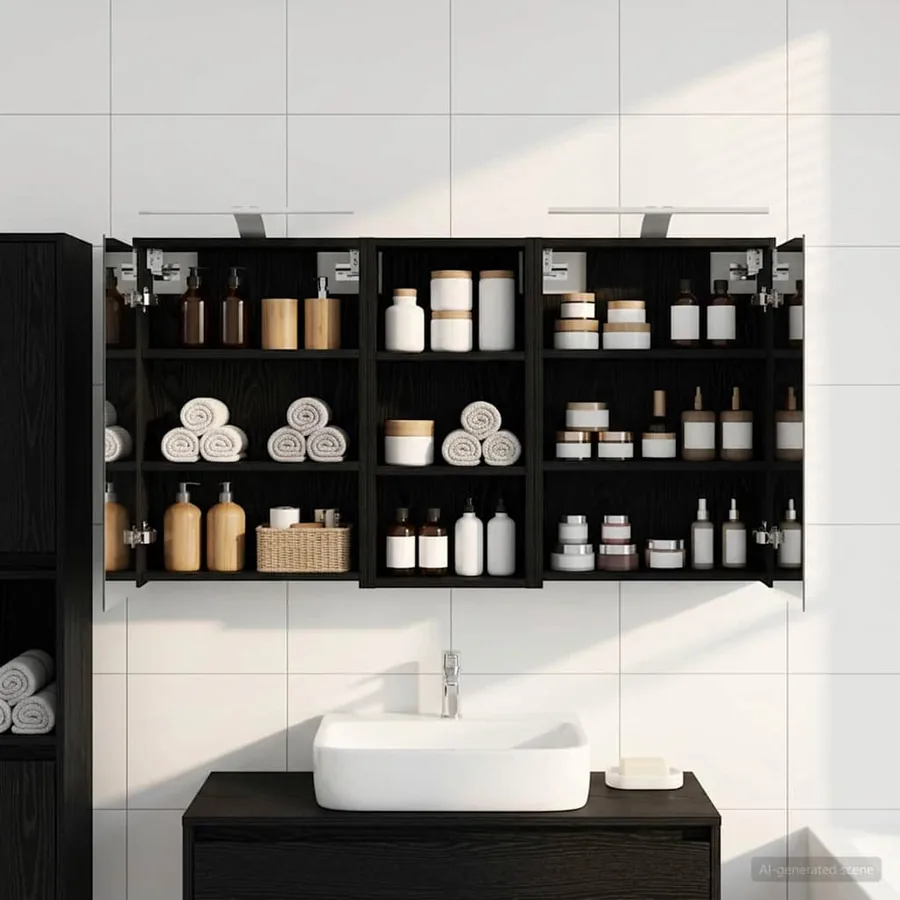 Ensemble de Meubles de Salle de Bain 3 pcs 116 x 16 x 62,5 cm