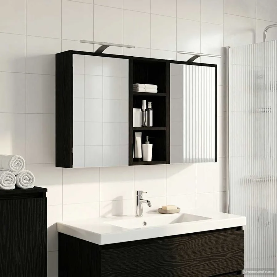 Ensemble de Meubles de Salle de Bain 3 pcs 116 x 16 x 62,5 cm - 4