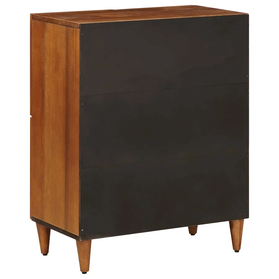 Buffet avec porte Noyer 60 x 33 x 75 cm Bois de mangue massif - 6