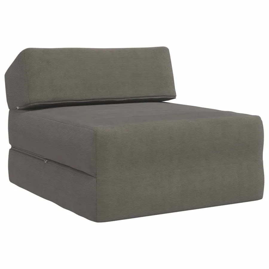Canapé-lit pliable Gris clair 60 x 70 x 41 cm Tissu - 2