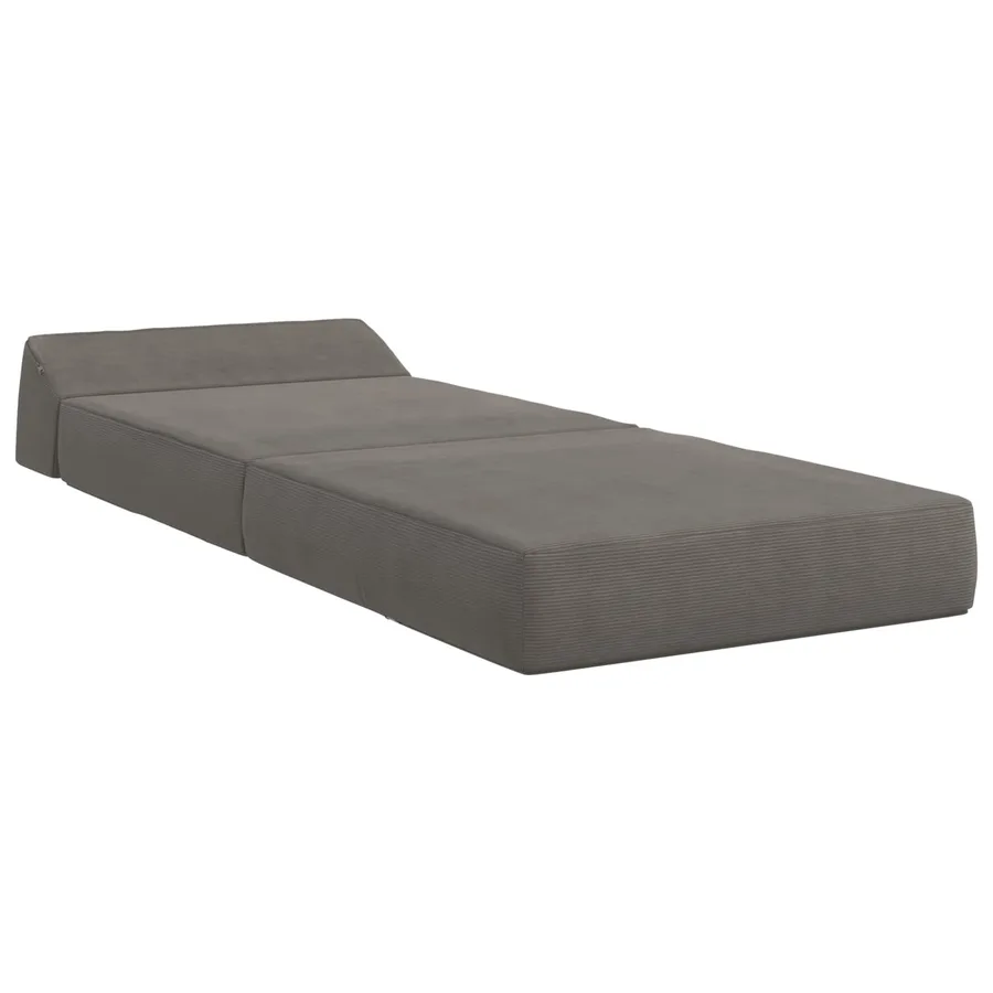 Canapé-lit pliable Gris clair 60 x 70 x 41 cm Tissu - 3