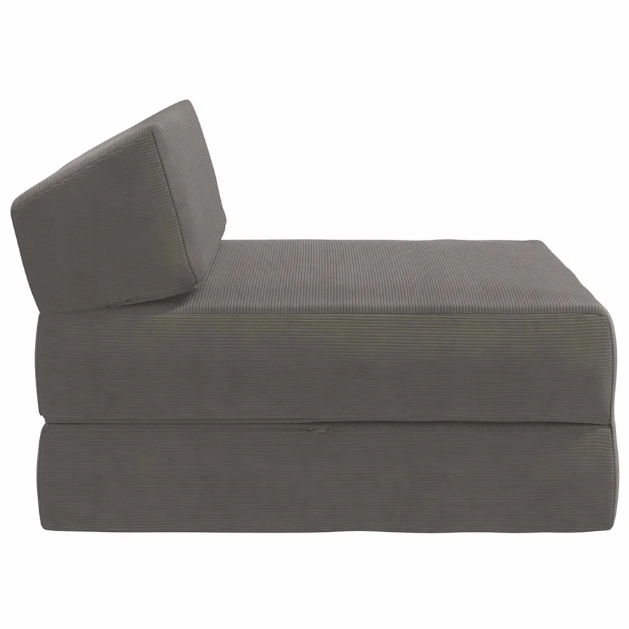 Canapé-lit pliable Gris clair 60 x 70 x 41 cm Tissu - 4