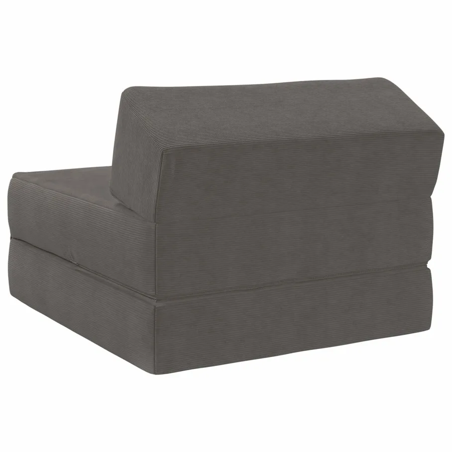 Canapé-lit pliable Gris clair 60 x 70 x 41 cm Tissu - 5