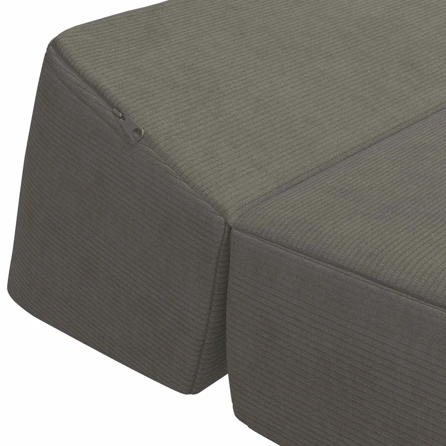 Canapé-lit pliable Gris clair 60 x 70 x 41 cm Tissu - 6