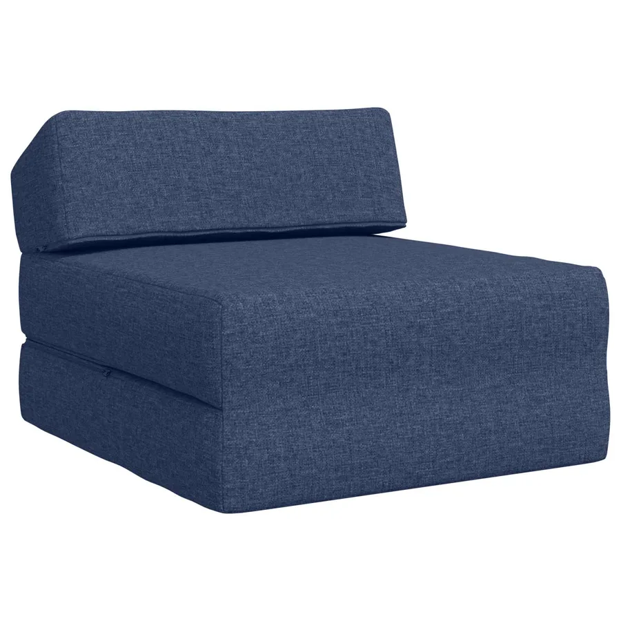 Canapé-lit pliable Bleu 60 x 70 x 41 cm Tissu - 2