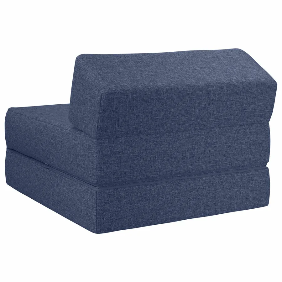 Canapé-lit pliable Bleu 60 x 70 x 41 cm Tissu - 5