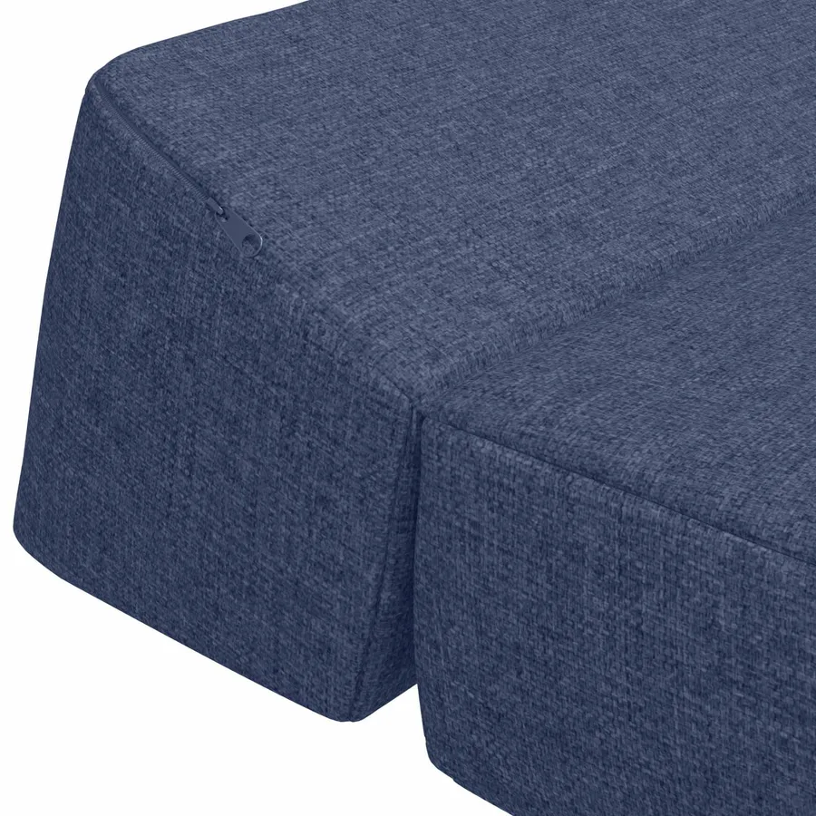 Canapé-lit pliable Bleu 60 x 70 x 41 cm Tissu - 6