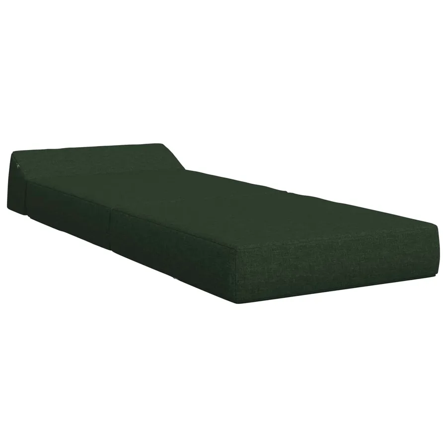 Canapé-lit pliable Vert foncé 60 x 70 x 41 cm Tissu - 3