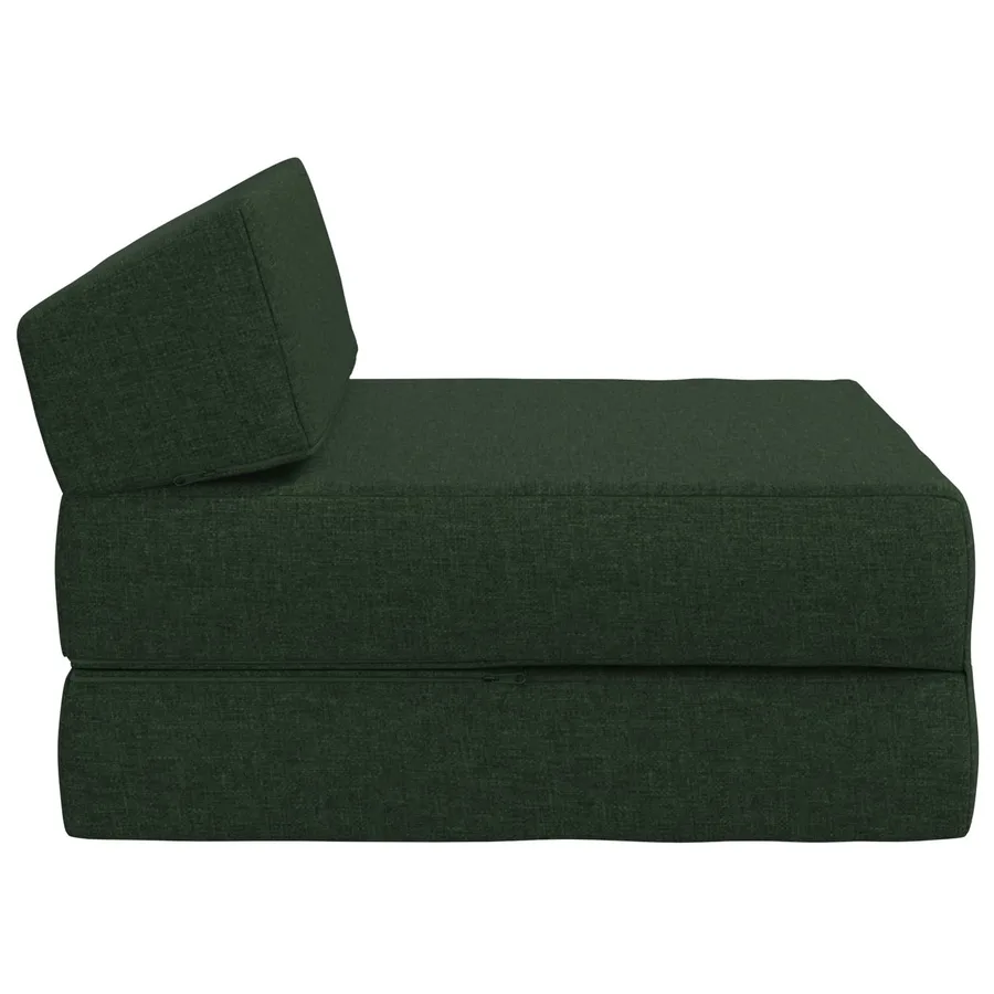 Canapé-lit pliable Vert foncé 60 x 70 x 41 cm Tissu - 4