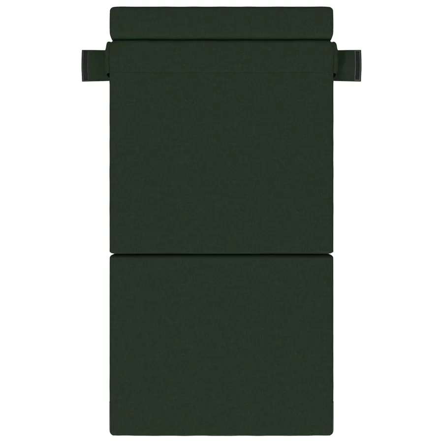 Canapé-lit pliable Vert foncé 100 x 80 x 60 cm Tissu - 3