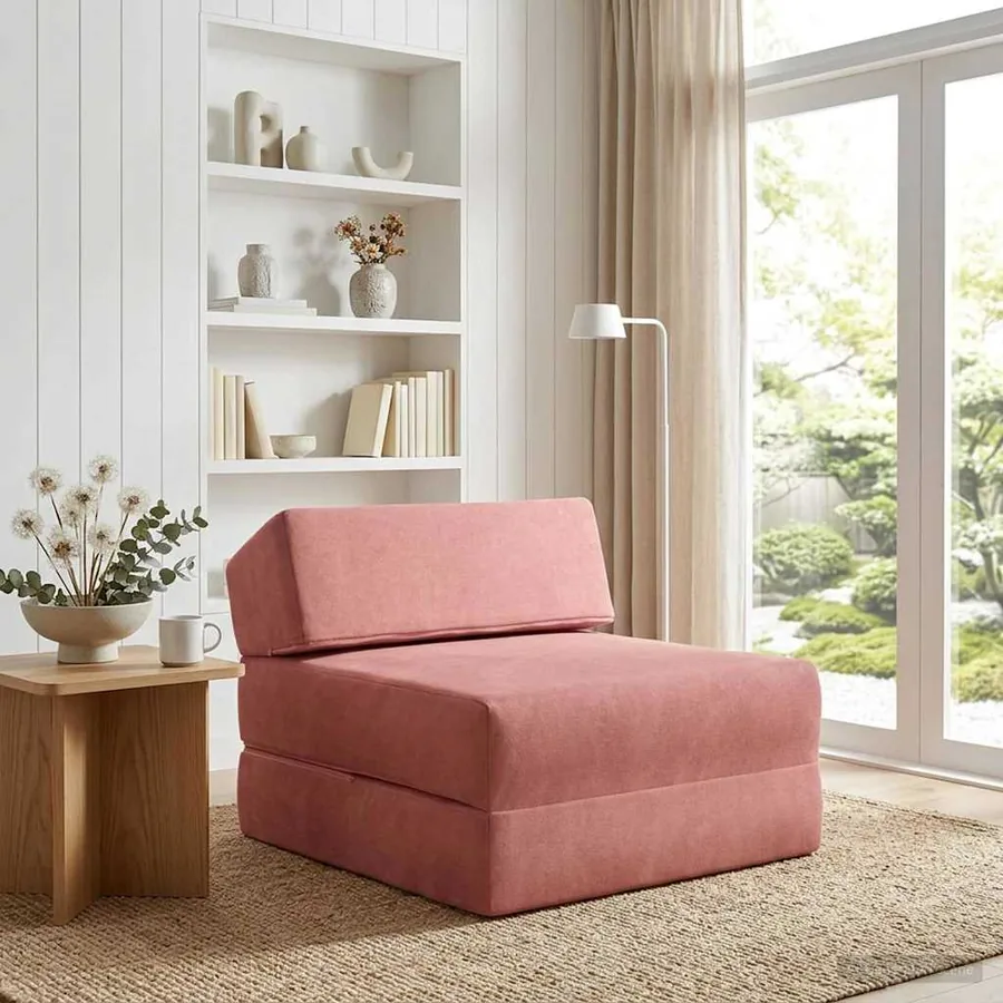 Canapé-lit pliable Rose 60 x 70 x 41 cm Tissu