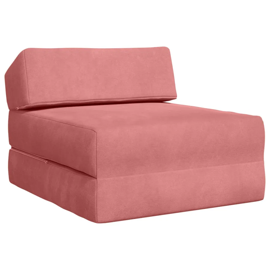 Canapé-lit pliable Rose 60 x 70 x 41 cm Tissu - 2