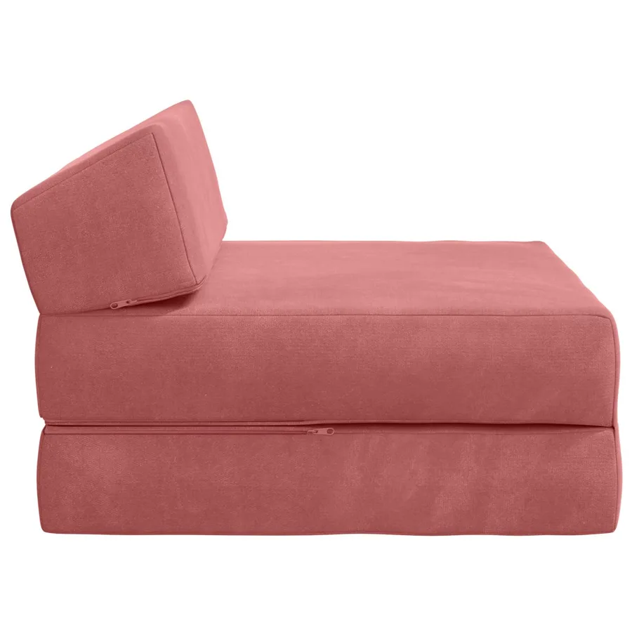 Canapé-lit pliable Rose 60 x 70 x 41 cm Tissu - 4
