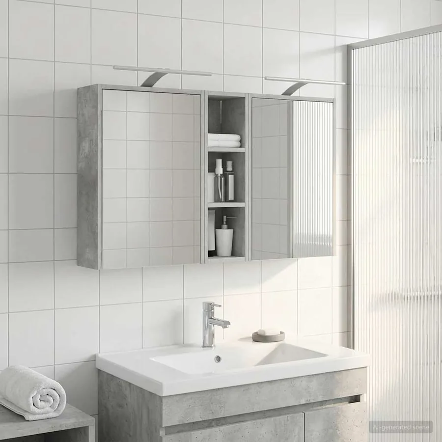 Ensemble de Meubles de Salle de Bain 3 pcs 106 x 16 x 62,5 cm