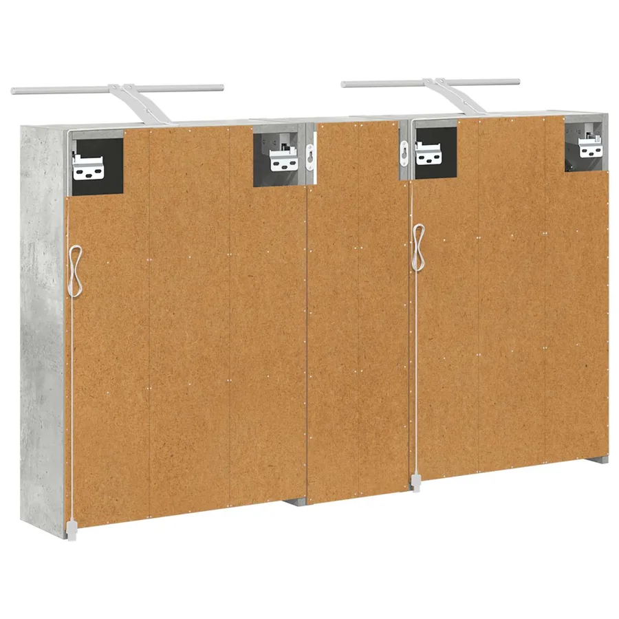 Ensemble de Meubles de Salle de Bain 3 pcs 106 x 16 x 62,5 cm - 9