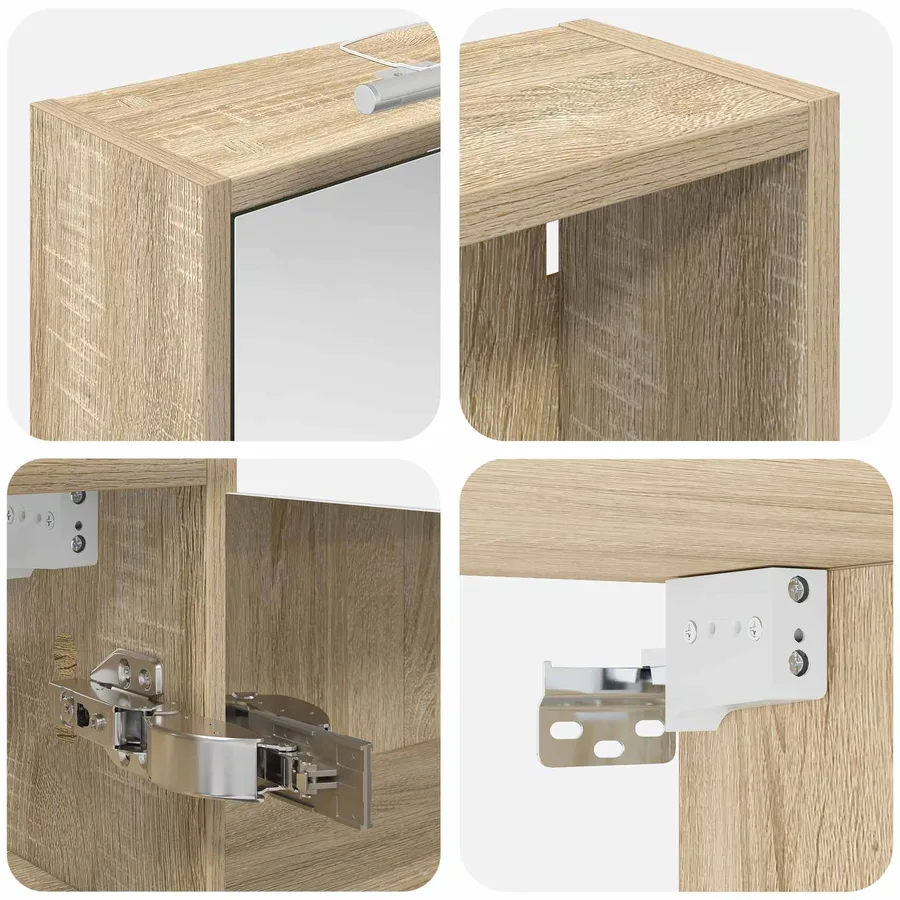 Ensemble de Meubles de Salle de Bain 3 pcs 126 x 16 x 62.5 cm - 10