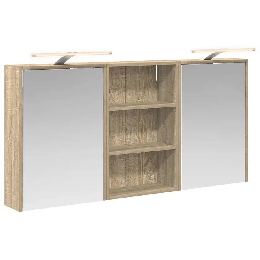 Ensemble de Meubles de Salle de Bain 3 pcs 126 x 16 x 62.5 cm - 2
