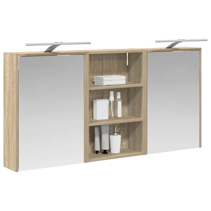 Ensemble de Meubles de Salle de Bain 3 pcs 126 x 16 x 62.5 cm - 3