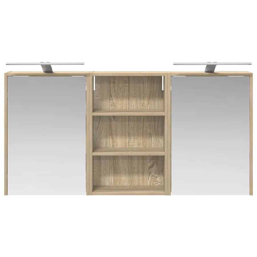 Ensemble de Meubles de Salle de Bain 3 pcs 126 x 16 x 62.5 cm - 6