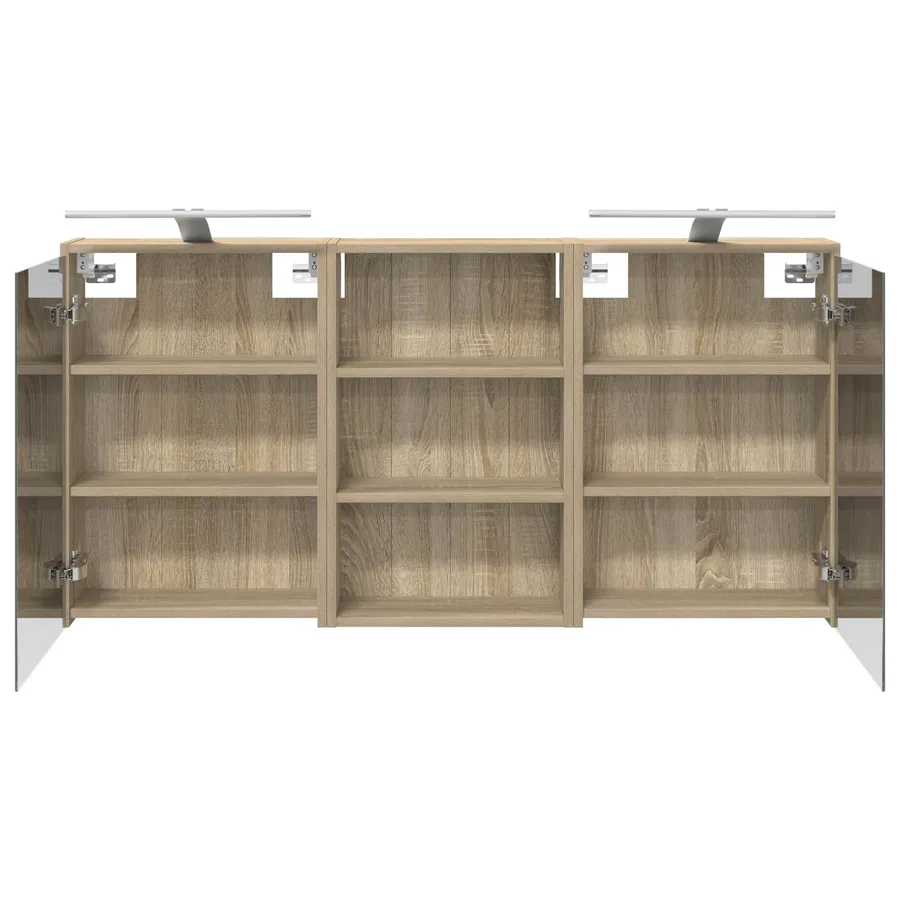 Ensemble de Meubles de Salle de Bain 3 pcs 126 x 16 x 62.5 cm - 7