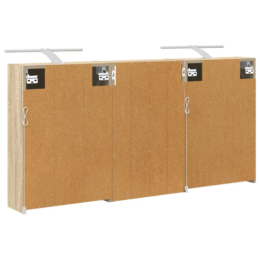 Ensemble de Meubles de Salle de Bain 3 pcs 126 x 16 x 62.5 cm - 9