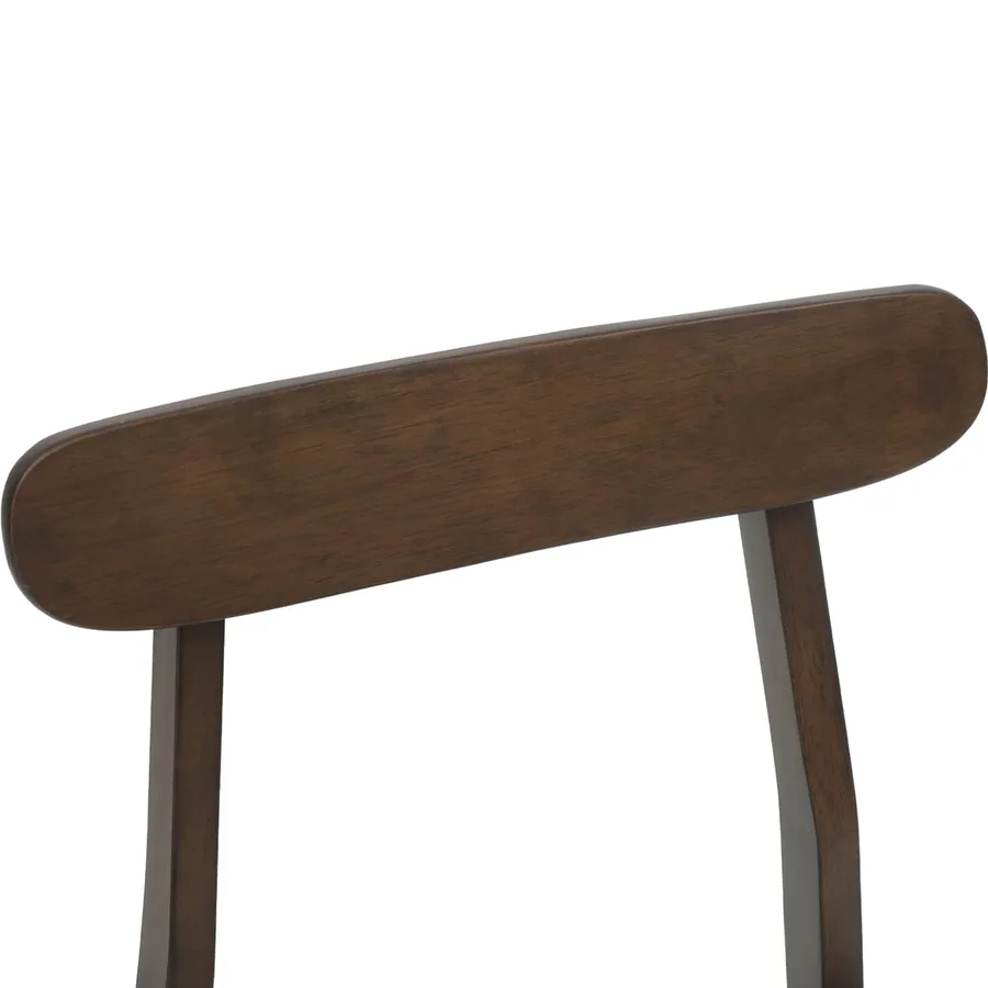 Chaise de salle à manger 2 pcs Marron foncé et lumière - 9