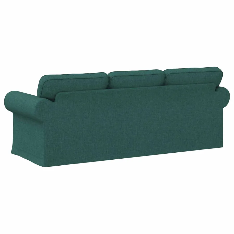 Canapé Vert foncé 215 x 82 x 80 cm tissu - 6